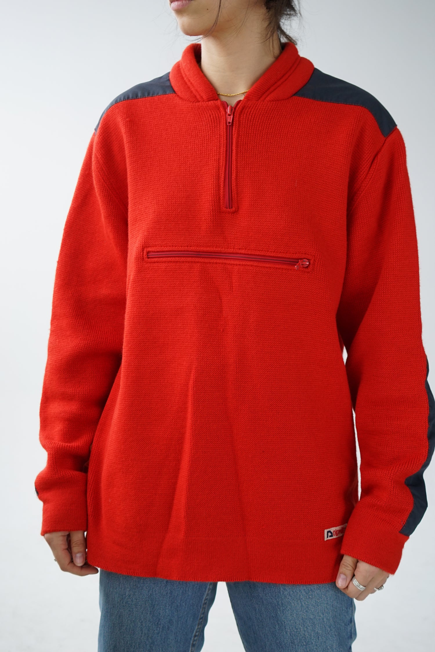 Vintage virgin wool sweater for men