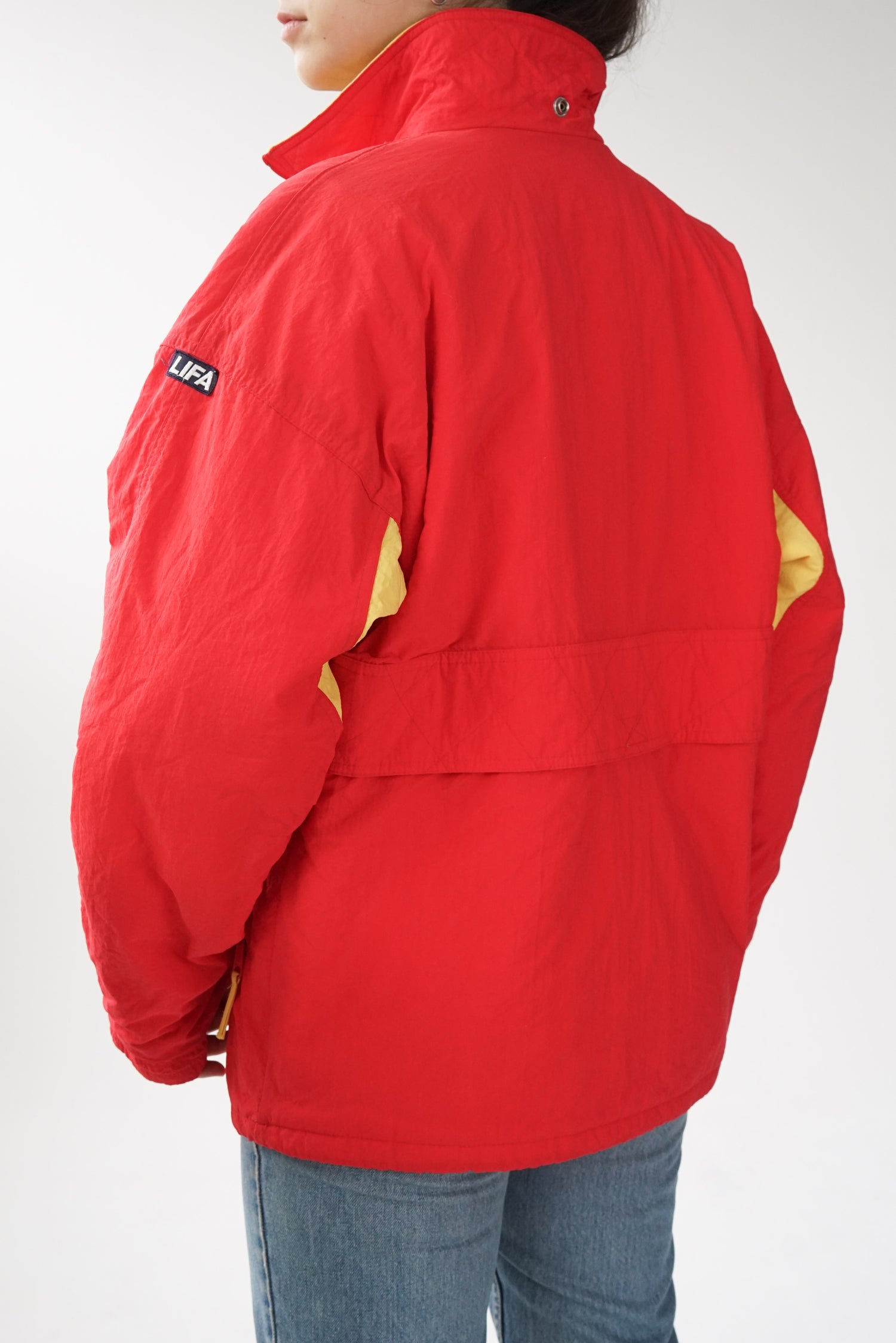 Manteau léger Lifa rouge et jaune taille M-L