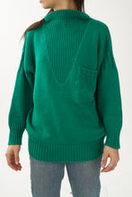 Load image into Gallery viewer, Vintage green mockneck Dynamite knit size M-L
