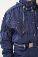 Load image into Gallery viewer, Vintage one piece Killy ski suit, dark blue snow suit size 8
