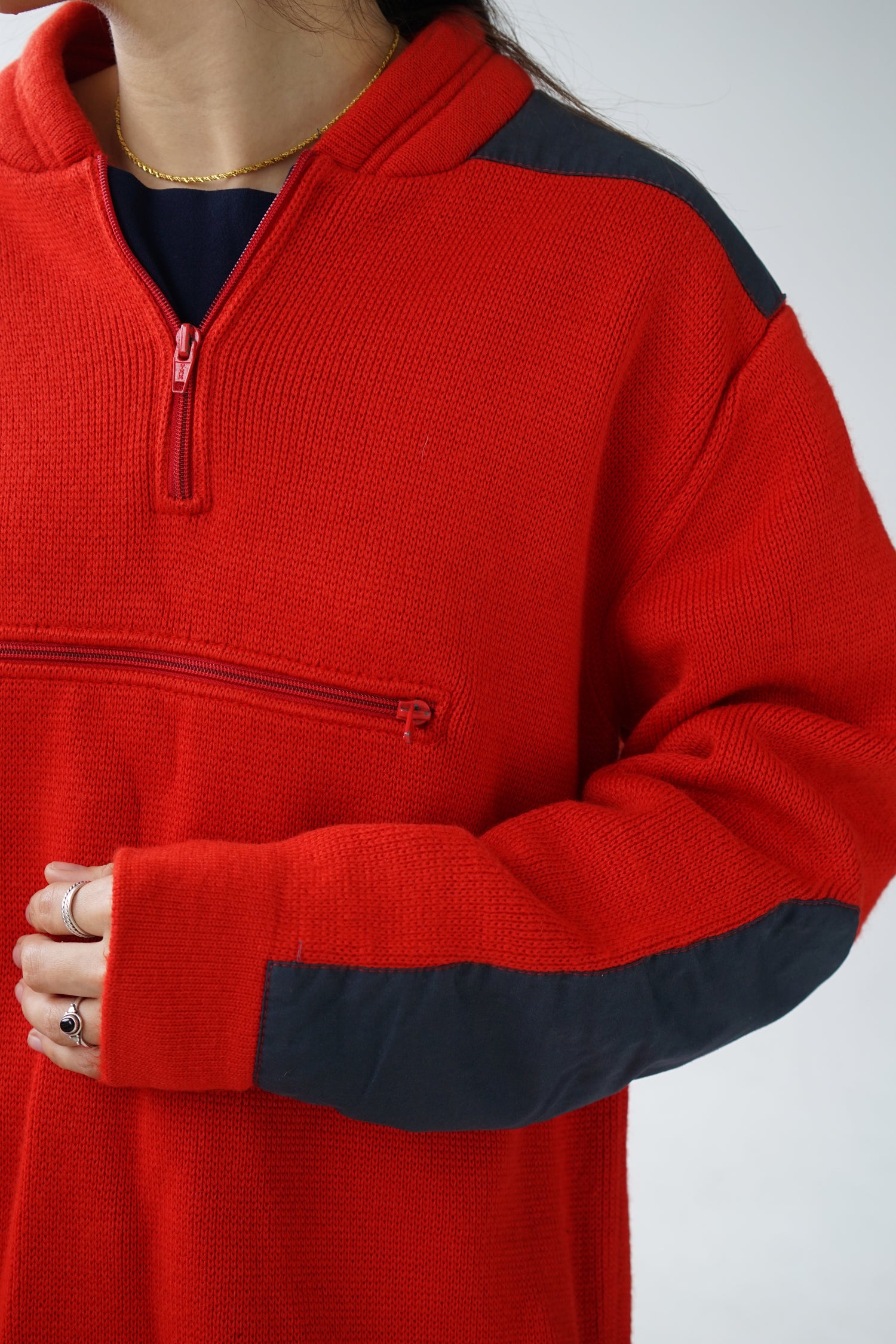 Vintage virgin wool sweater for men