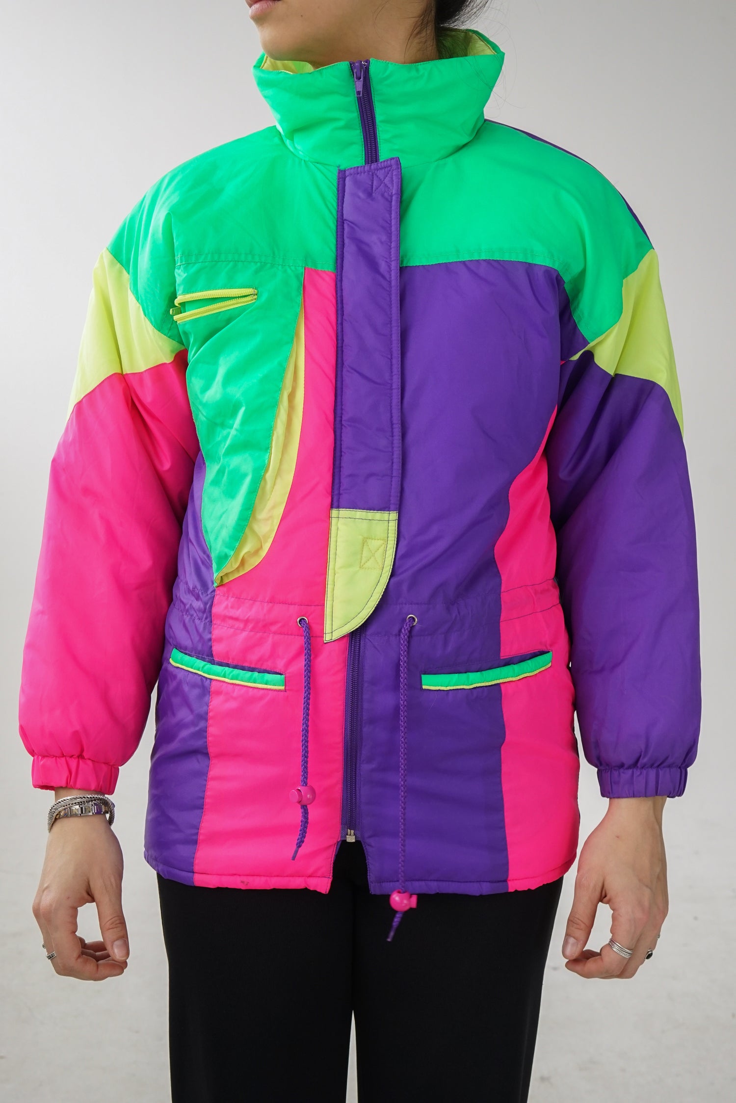 Manteau rétro fluo SOS pour enfant taille 12ans (XXS)