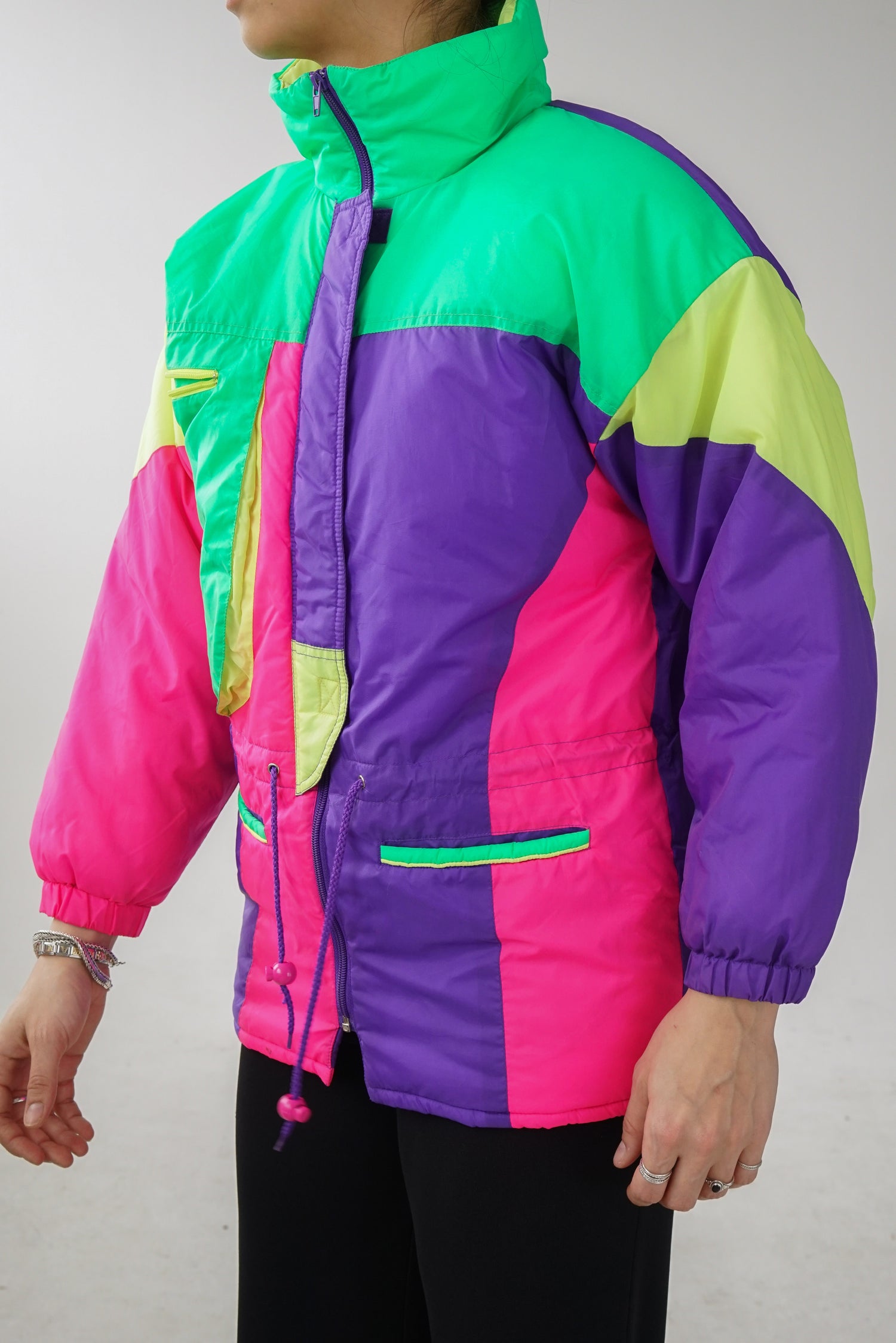 Manteau rétro fluo SOS pour enfant taille 12ans (XXS)