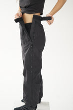 Charger l&#39;image dans la galerie, Pantalon de neige vintage Brooks ajustable noir unisexe taille S

