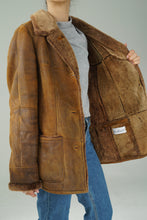 Load image into Gallery viewer, Vintage sheepskin jacket made in Germany Inga Barth size medium
