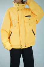 Charger l&#39;image dans la galerie, Manteau léger vintage jaune taille M-L
