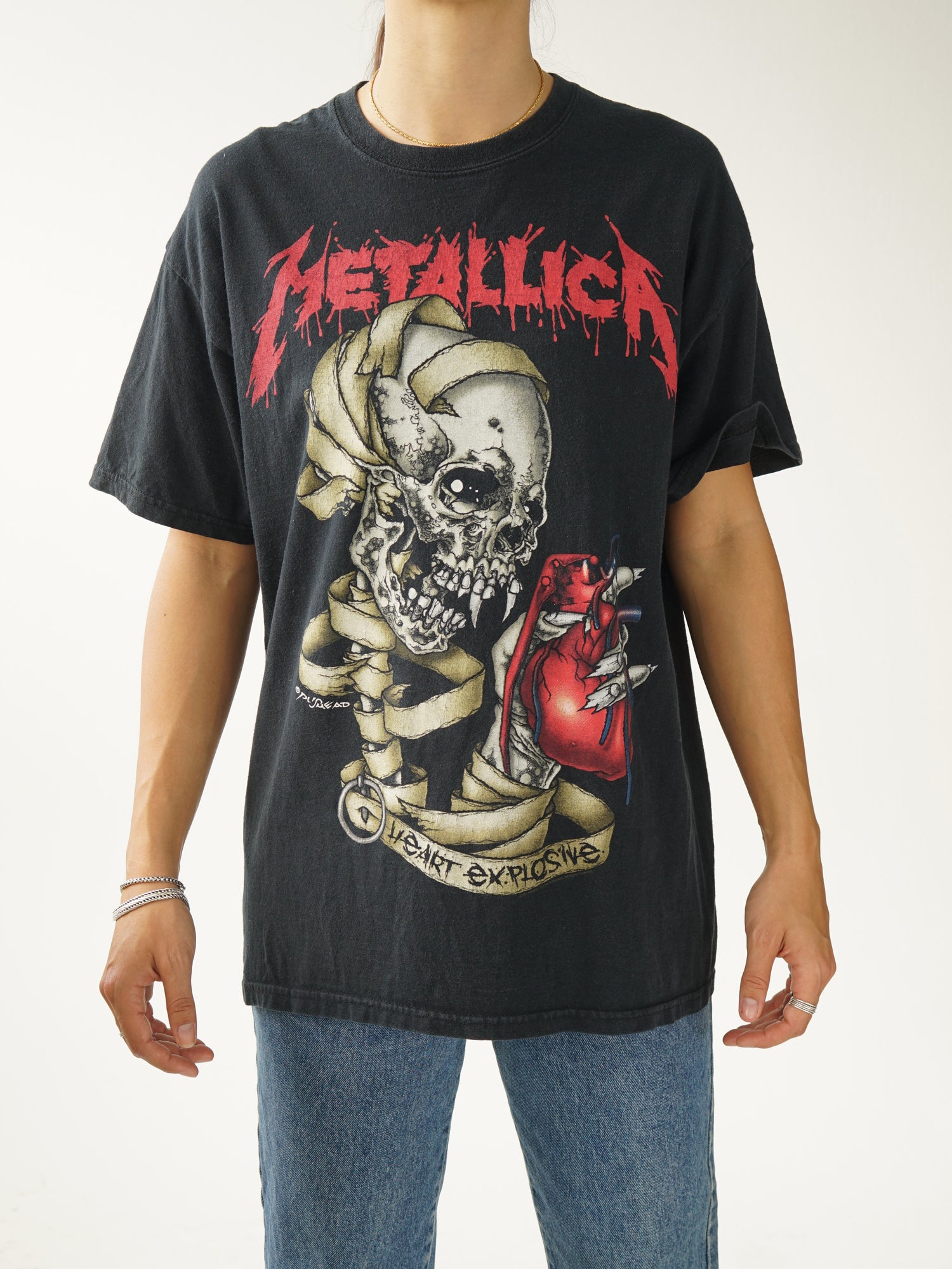 Concert Tee Metallica Heart Explosive