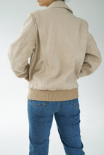 Load image into Gallery viewer, Vintage wool bomber made in Canada size medium
