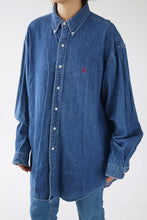 Load image into Gallery viewer, Chemise vintage Polo en jeans par Ralph Lauren pour homme taille XL
