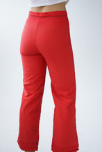 Charger l&#39;image dans la galerie, Pantalon de neige mince en nylon vintage 60s rouge pour femme taille XS
