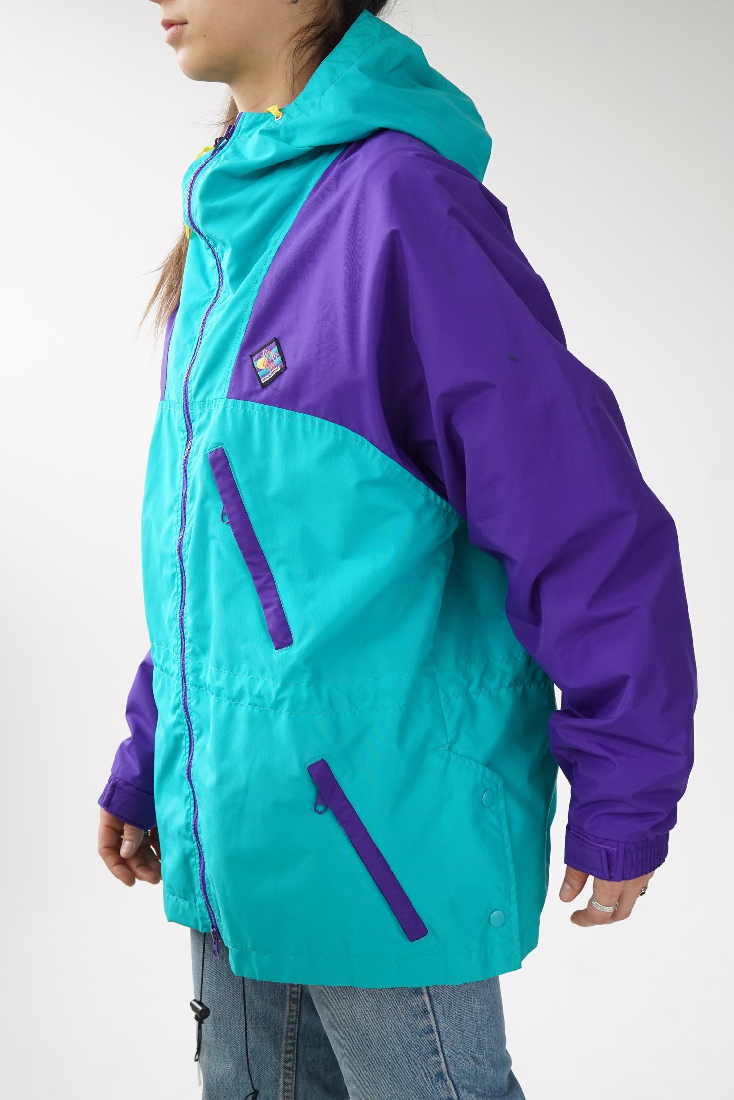 Imperméable 80s fluo Woolrich taille M-L