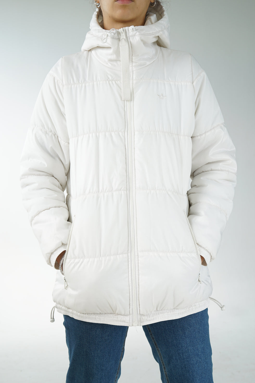 Manteau léger Adidas blanc