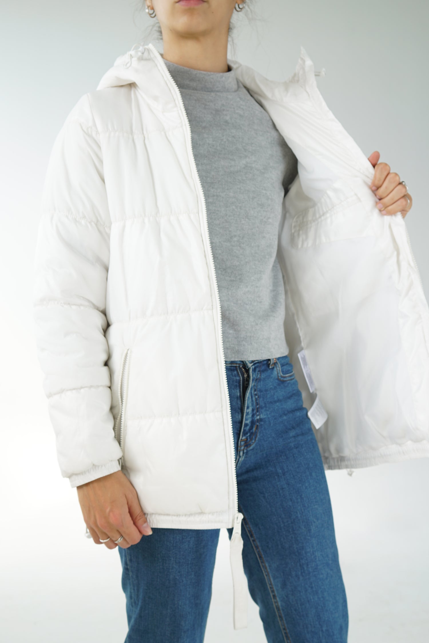 Manteau léger Adidas blanc