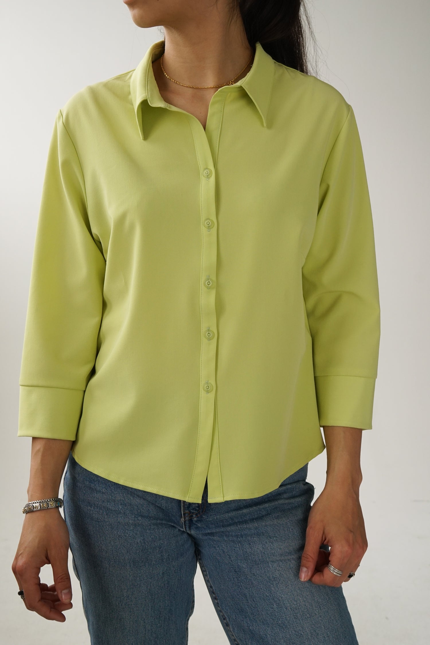 Blouse vert pâle Ingenuity taille 10 Fait au Canada