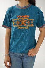 Charger l&#39;image dans la galerie, T-shirt vintage SportSanti turquoise taille S
