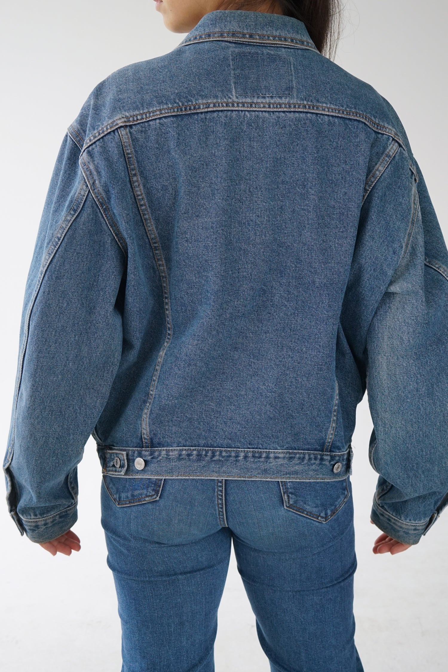 Jean jacket vintage Levis type III 70s-80s avec poches unisex taille M