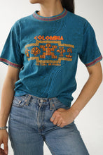 Load image into Gallery viewer, T-shirt vintage SportSanti turquoise taille S
