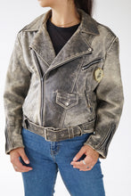 Load image into Gallery viewer, Leather jack en cuir vintage Due West unisex taille M
