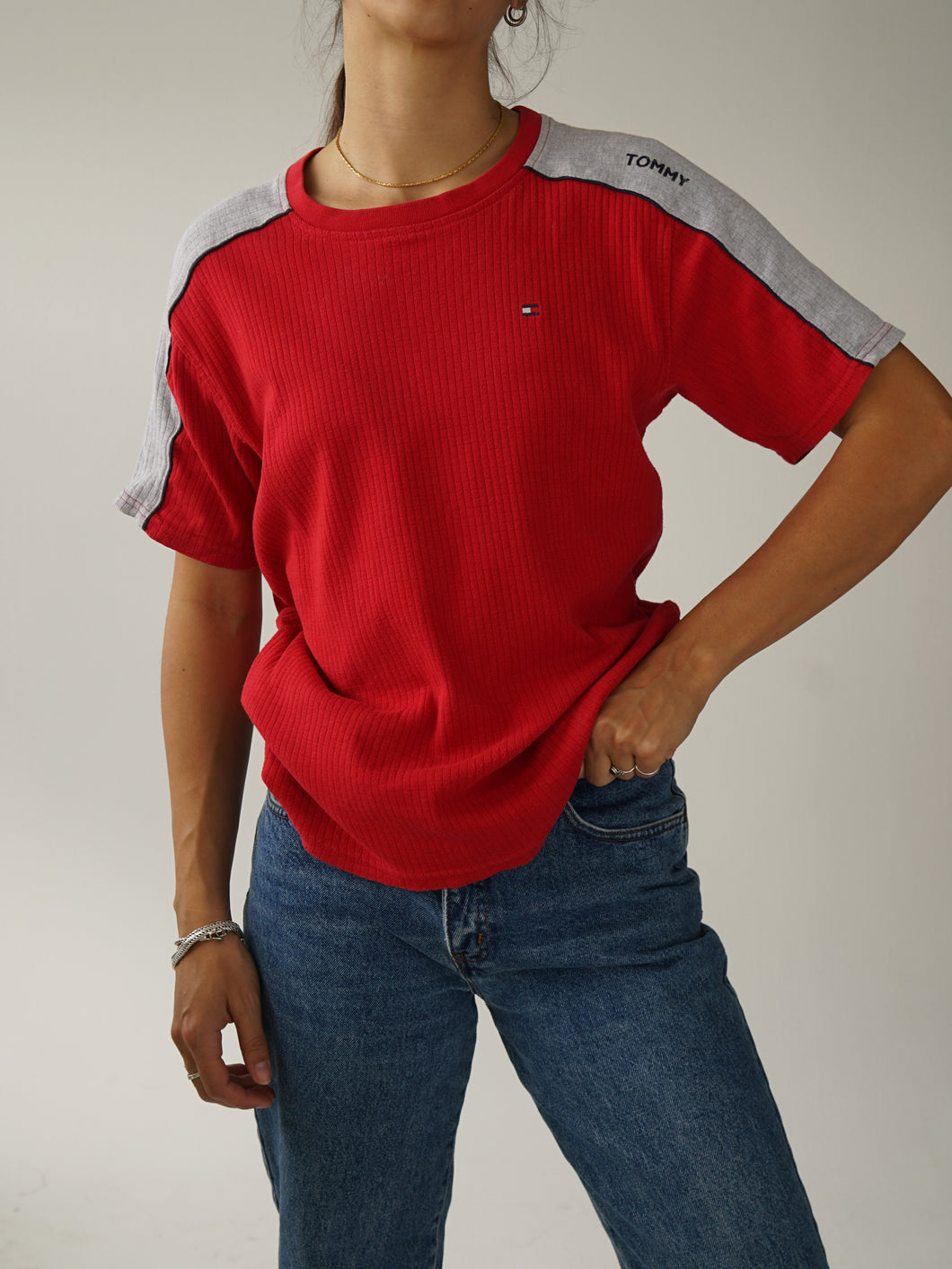 Tommy Hilfiger red t shirt