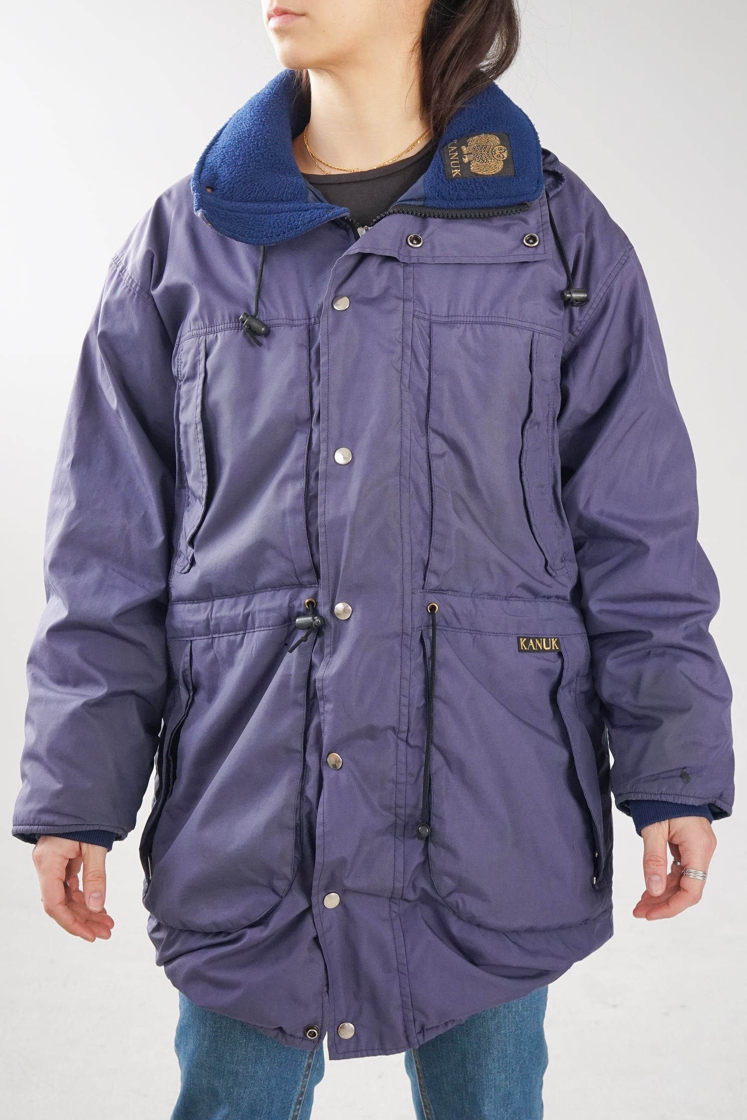 Kanuk manteau pleins de poches bleu foncé T.4 (S)