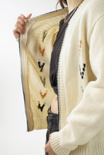 Load image into Gallery viewer, Veste en laine 65/35 vintage avec zip Welgrume taille S
