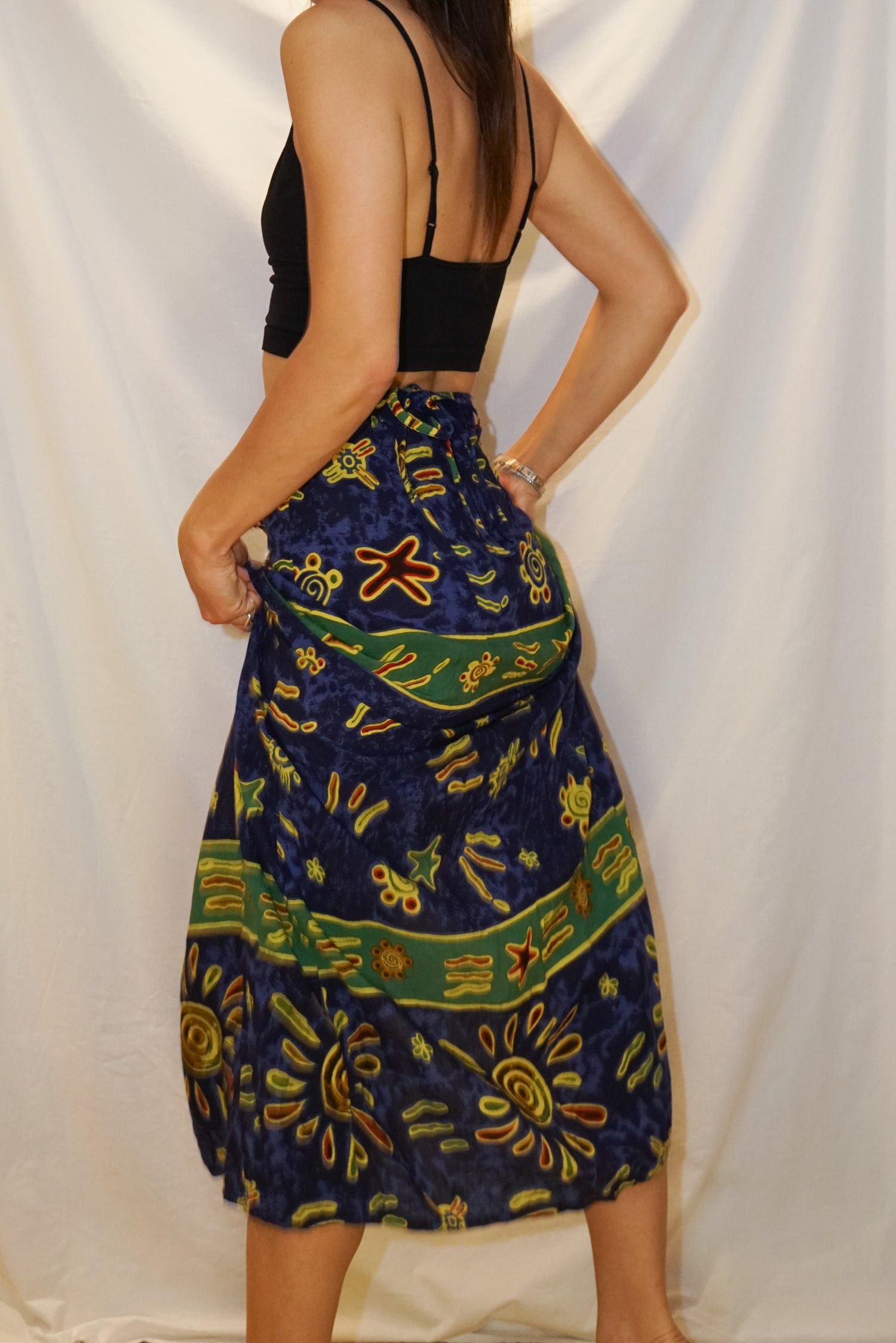 Paréo Marie Claire bleu foncé taille M