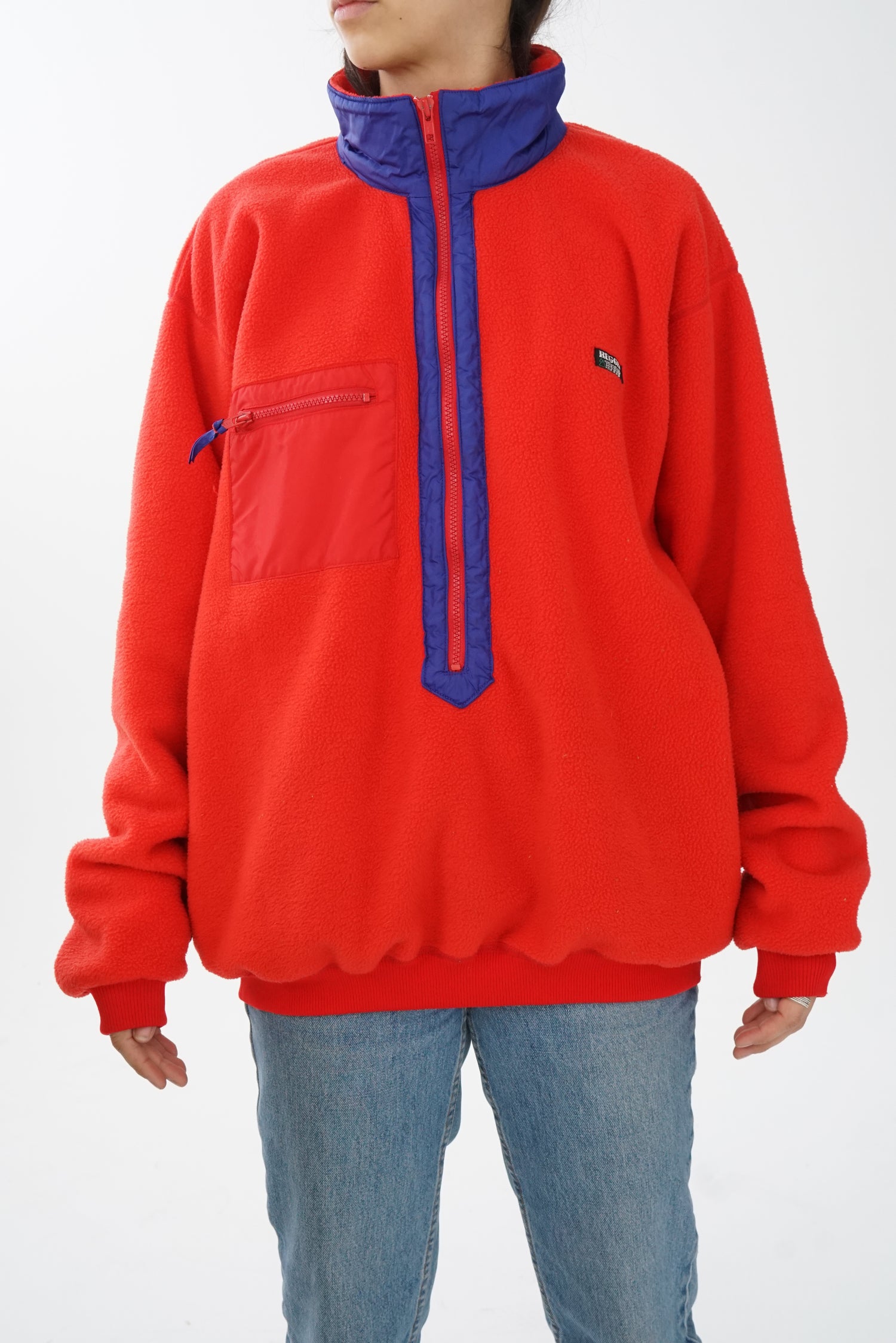 Polar rétro 80s rouge Rugged Terrain taille XL