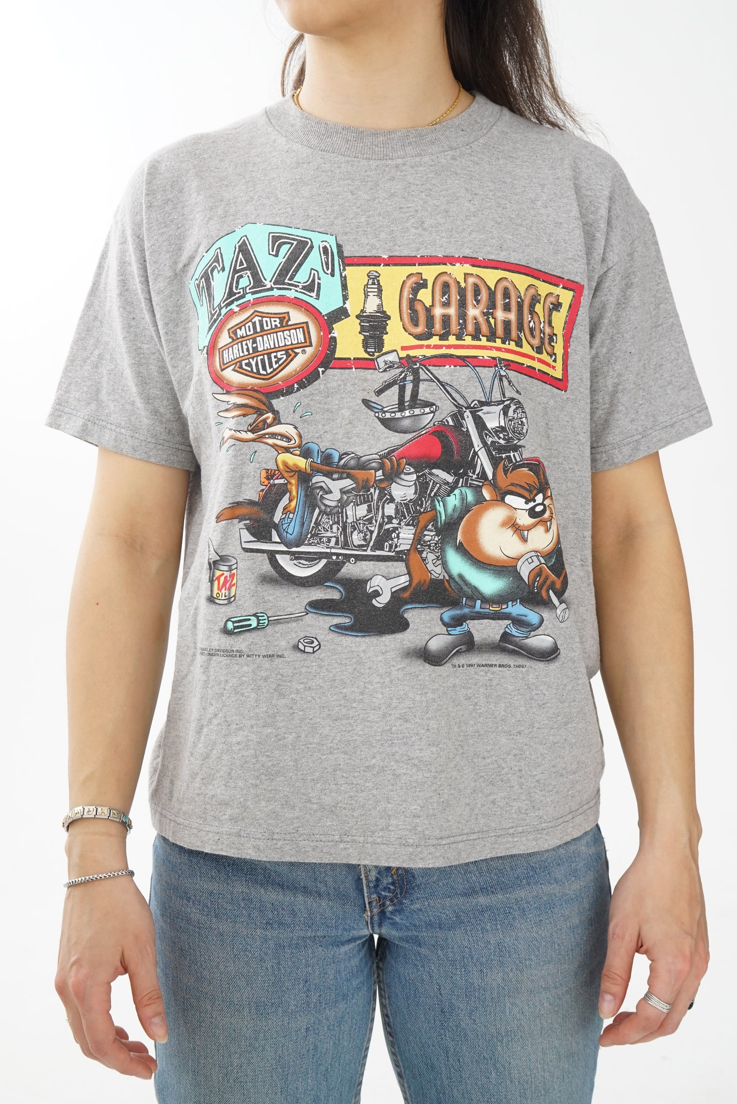 T-shirt gris Taz Harley-Davidson taille M