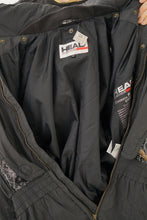 Charger l&#39;image dans la galerie, Vintage one piece Head ski suit, snow suit rétro super détaillé noir et gris T.10
