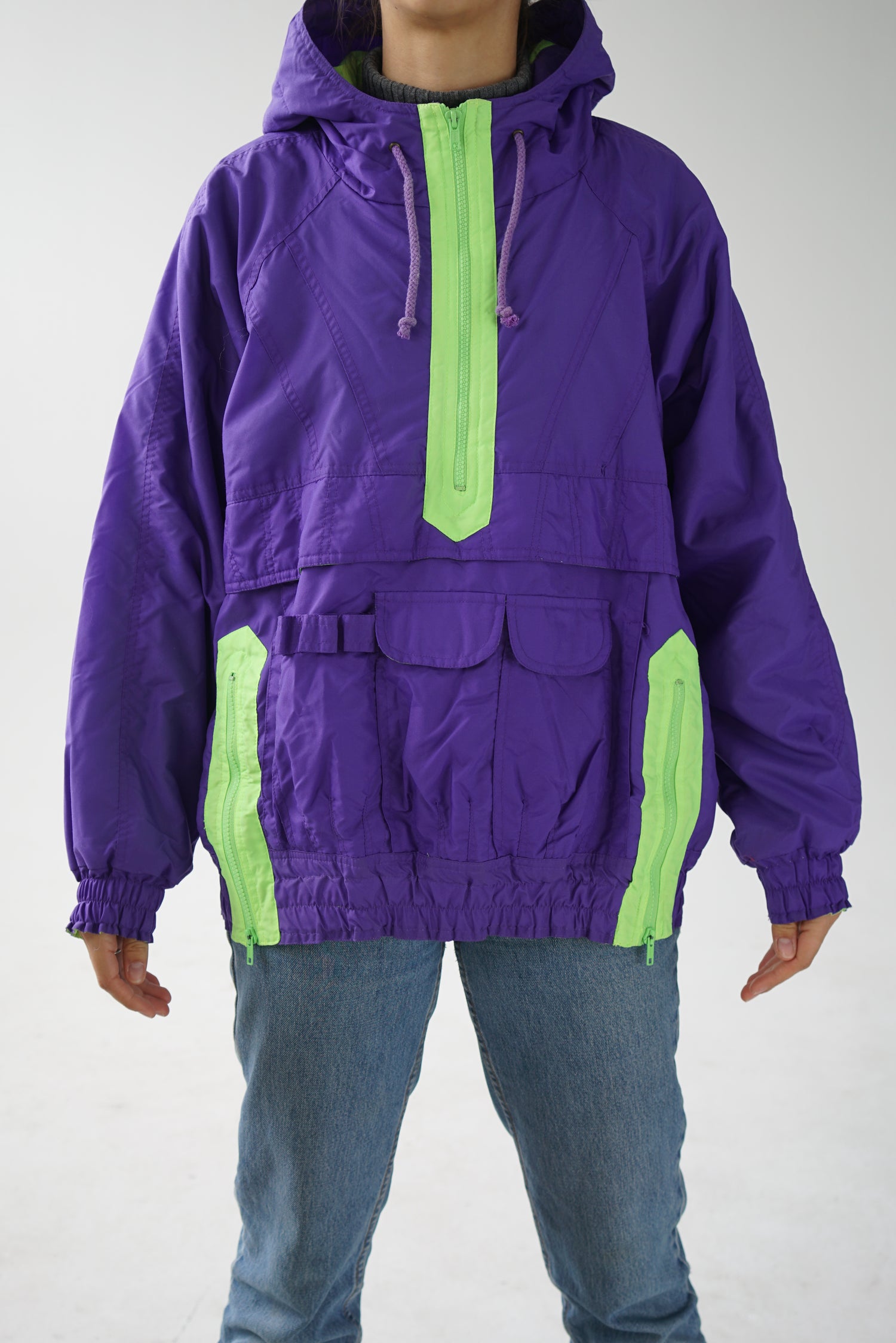 New Face 80s vintage fluo ski jacket 