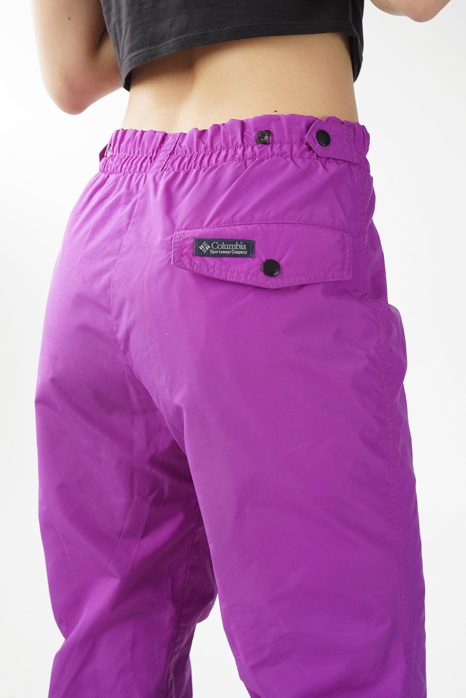 Pantalon de sport rétro Columbia hardshell pour femme taille S