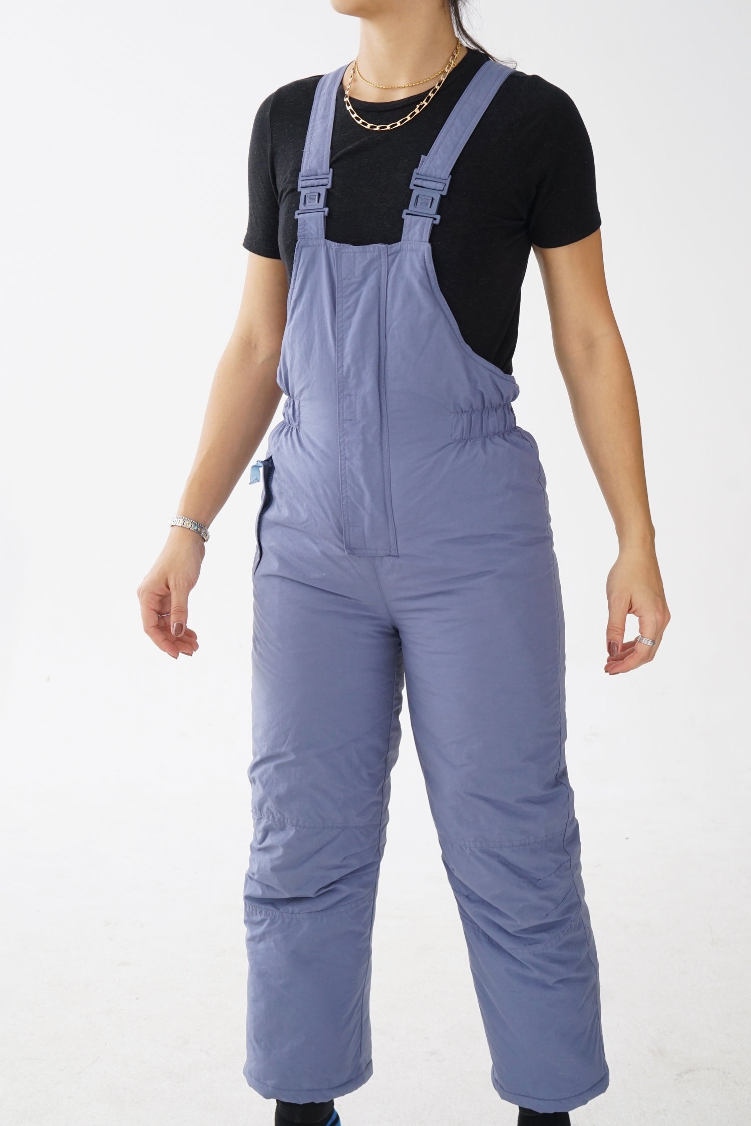 Pantalon de neige très chaud sans nom bleu jeans pour femme taille XS