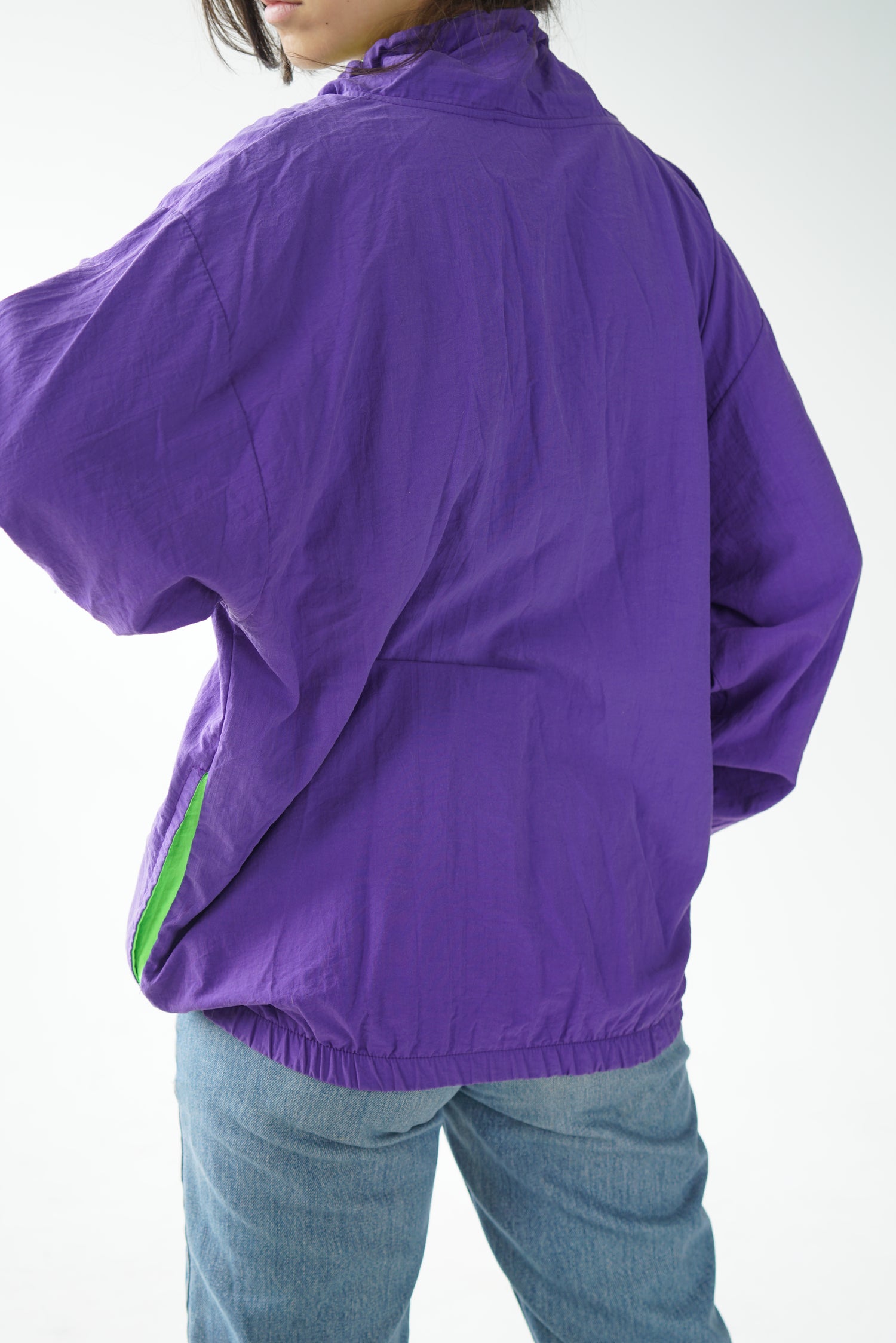 80s Retro crewneck wind breaker