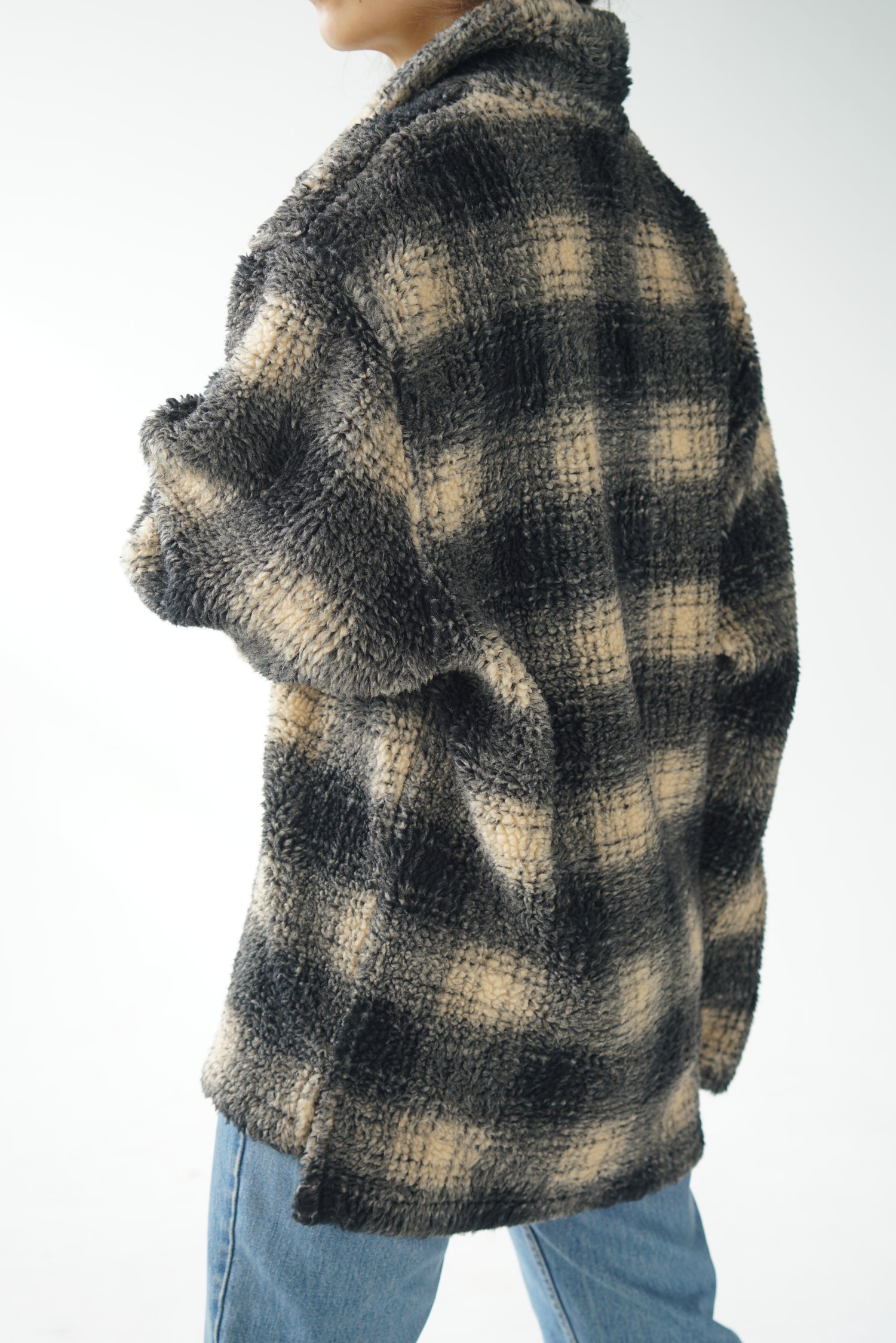 Sherpa sweat with zip