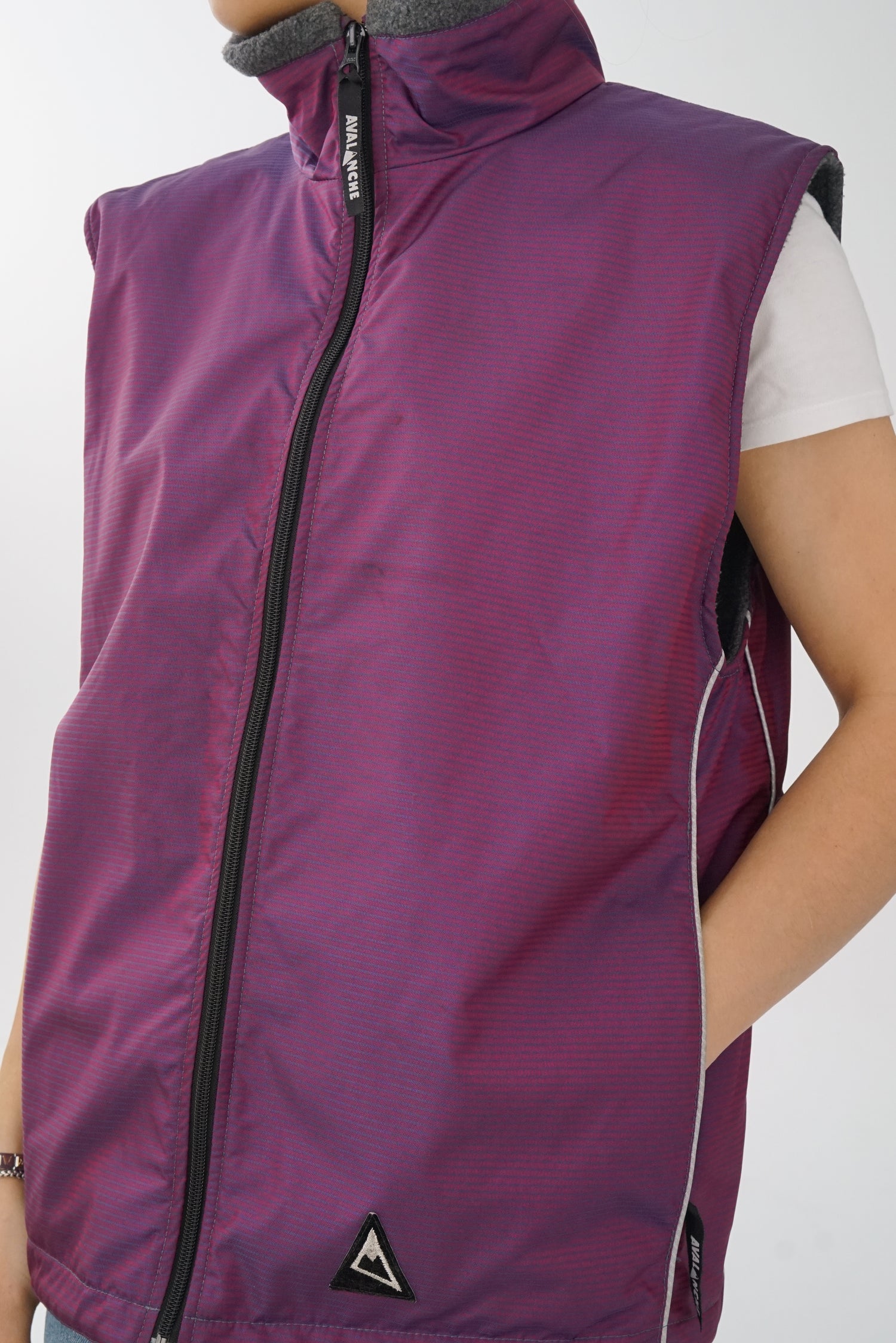 Veste sans manche de ski Avalanche magenta unisex taille M