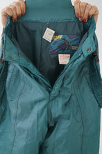 Load image into Gallery viewer, Salopette de ski vintage Joff turquoise métallique unisexe taille 10 (S-M)
