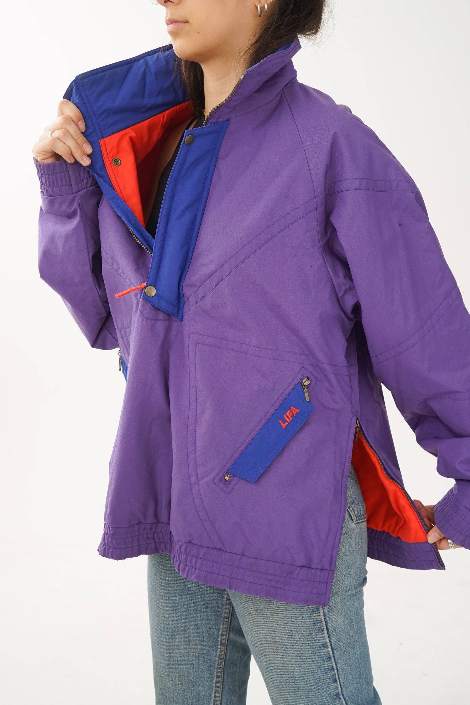 Manteau léger kangourou mauve Lifa unisexe L