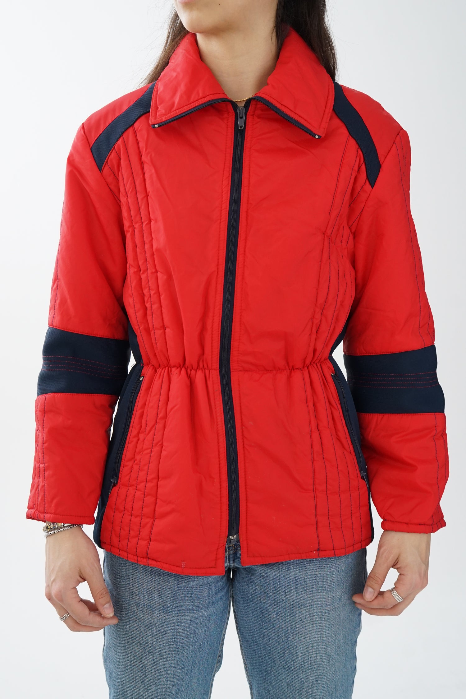 Manteau léger de ski vintage Jean Claude Killy pour femme taille S