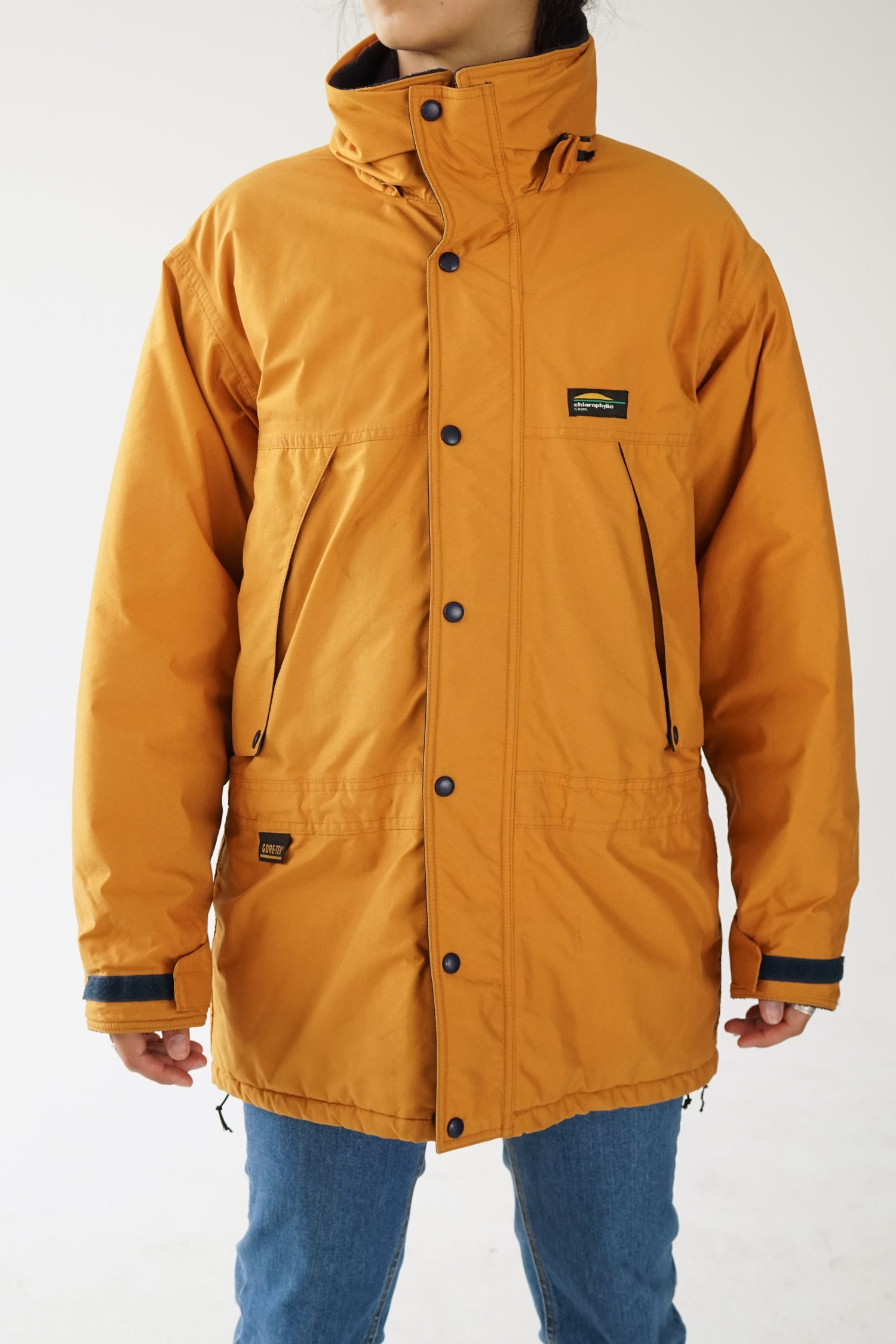 Manteau d'hiver expédition en Gore-Tex Chlorophylle orange brûlé unisex taille M-L