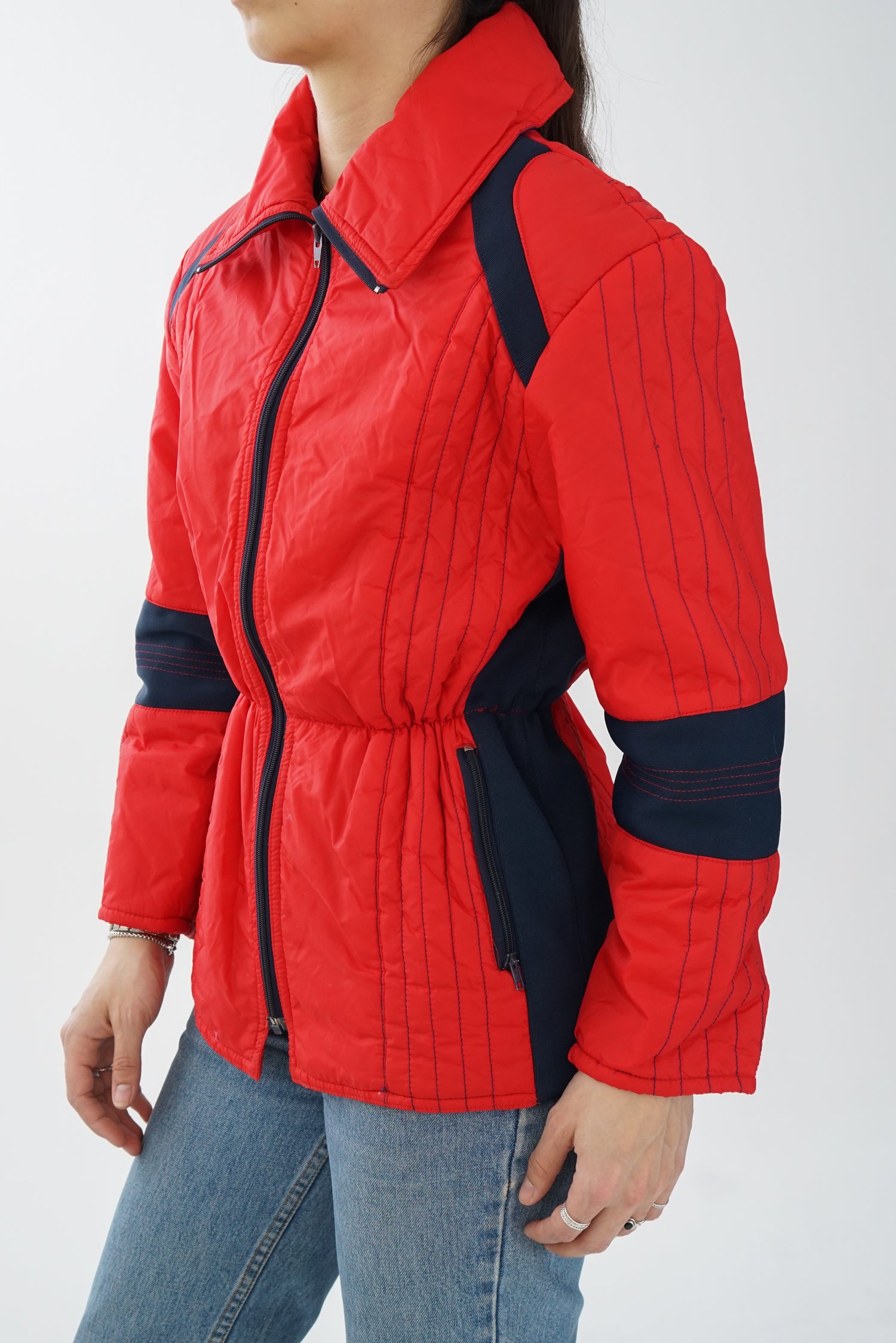 Manteau léger de ski vintage Jean Claude Killy pour femme taille S