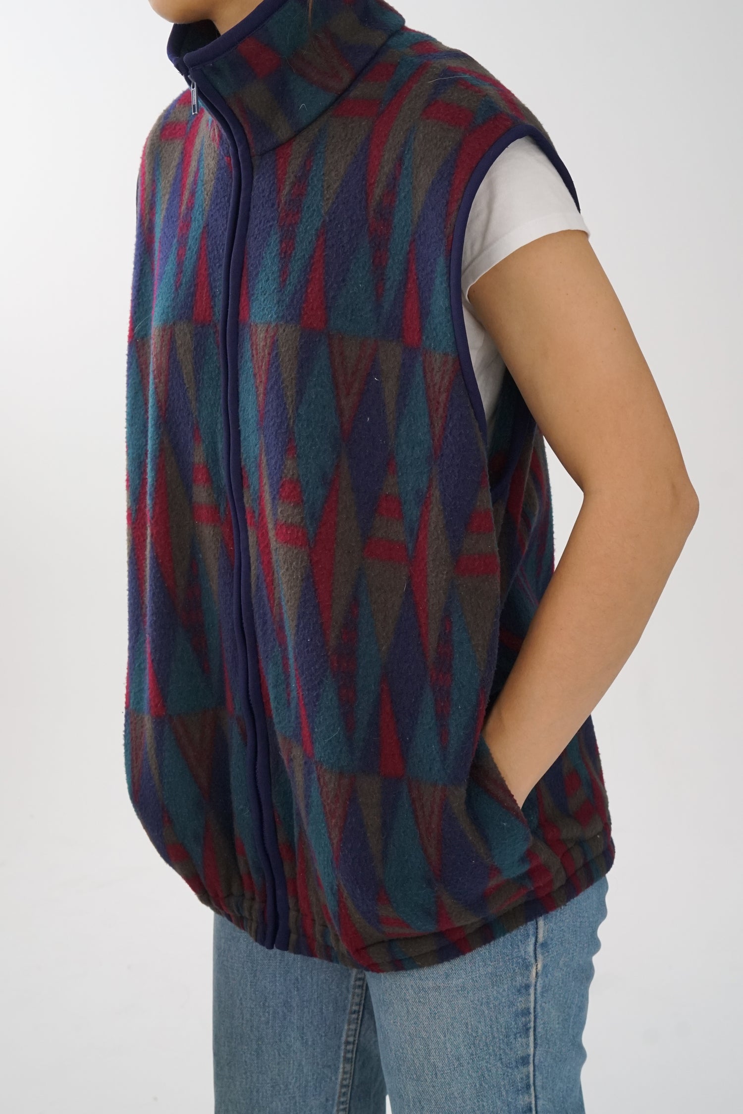 Polar sans manche à motifs unisex taille L