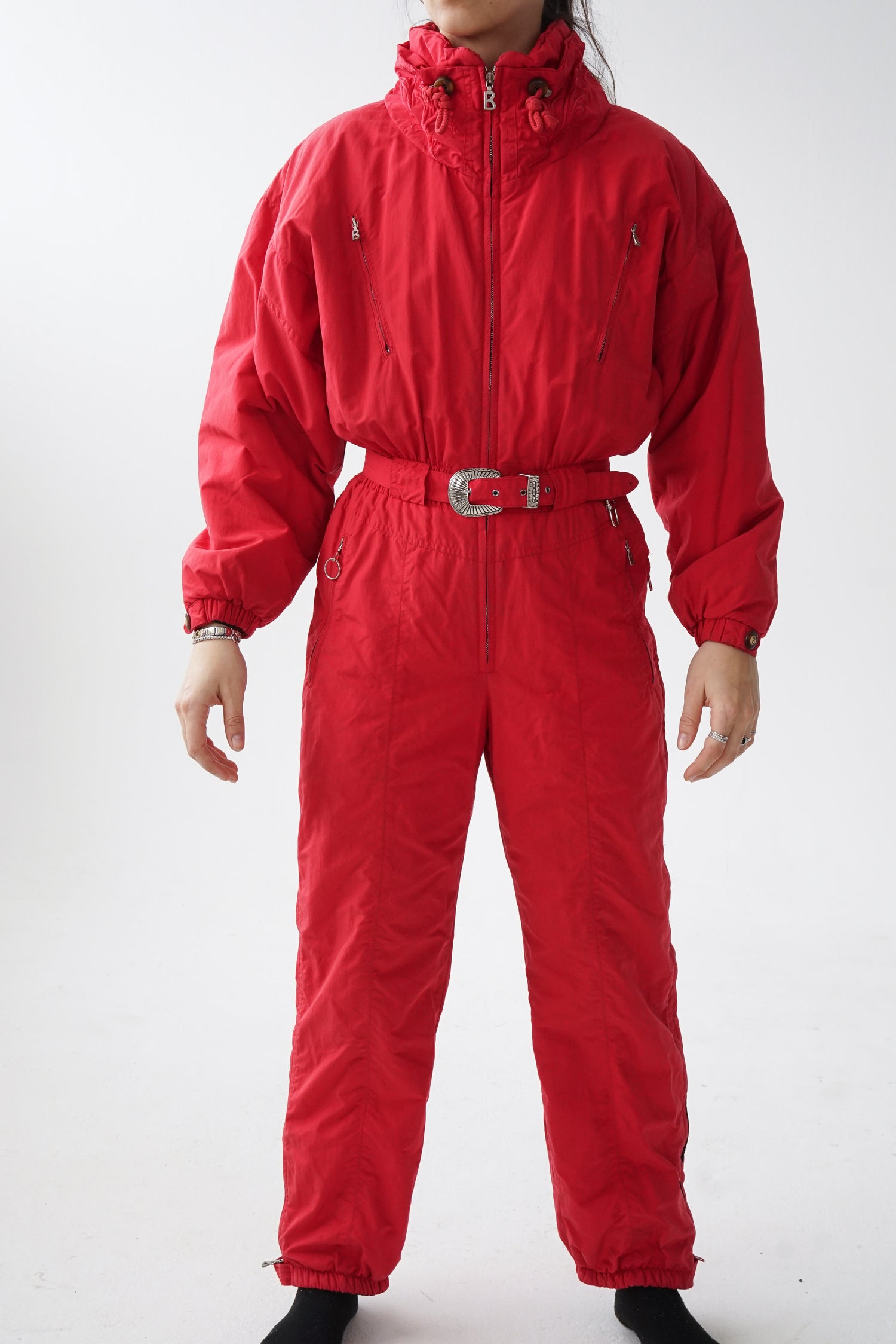 Ensemble de ski une pièce Bogner rouge pour femme taille 10 (S)