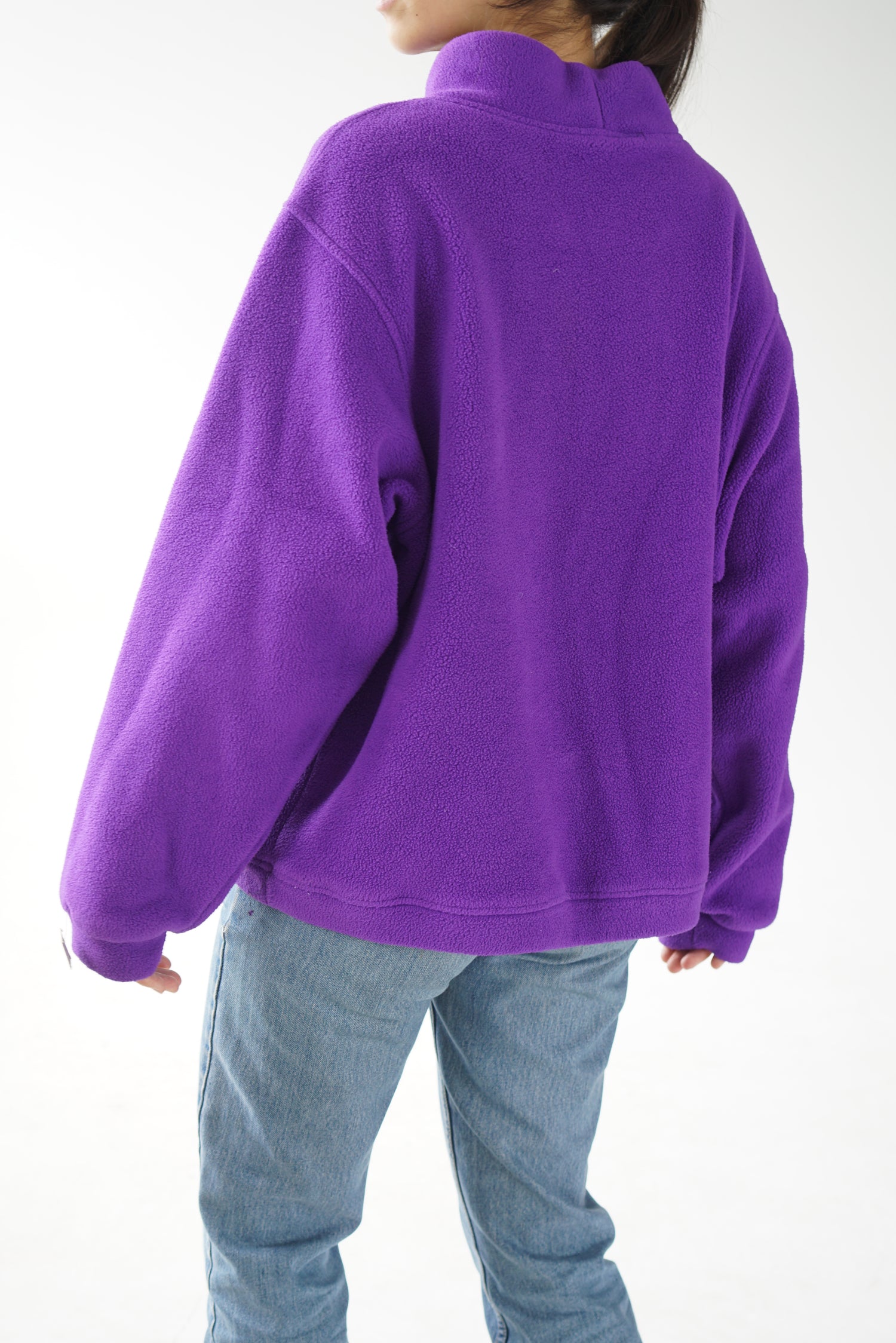 Vintage purple turtleneck fleece