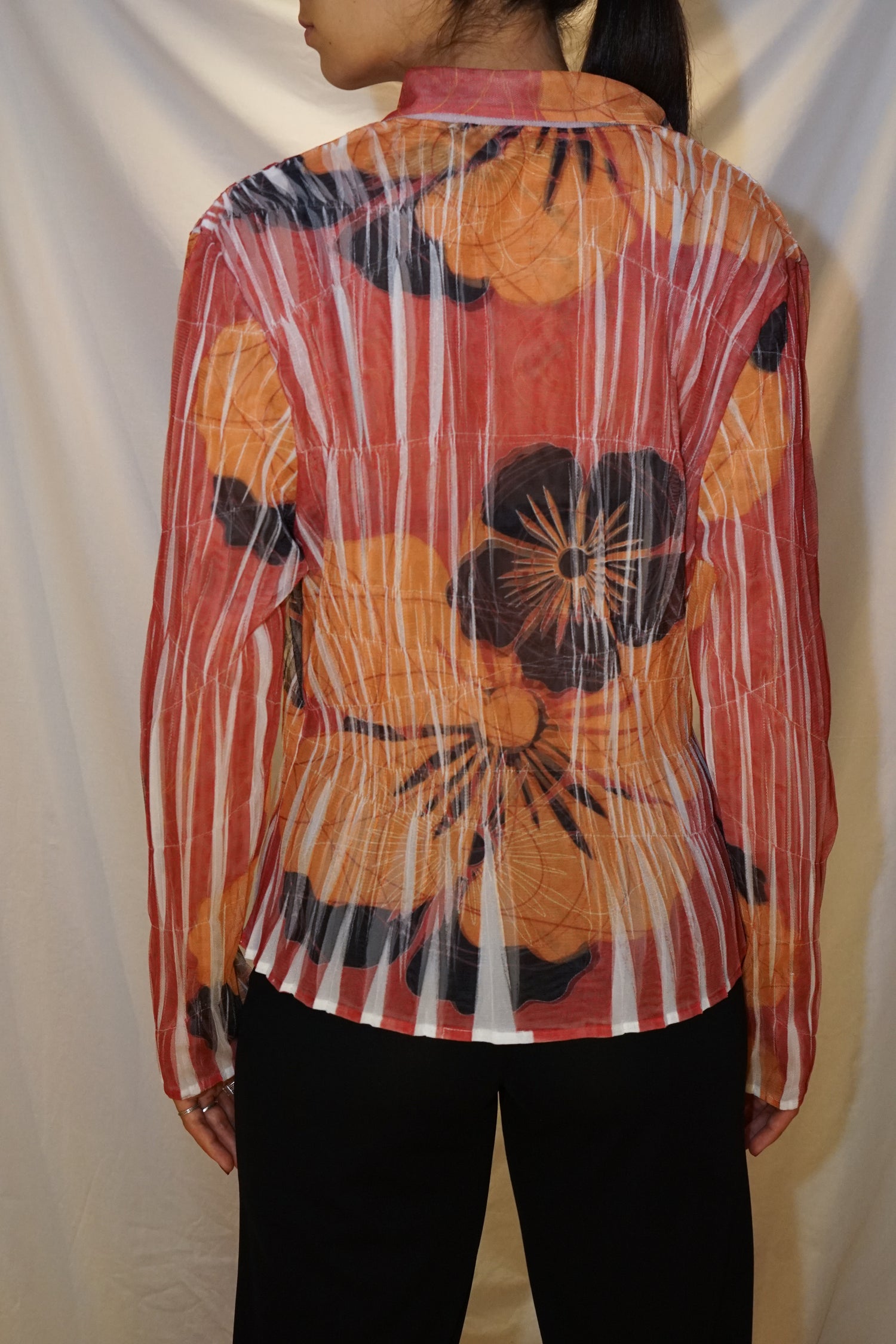 Chemisier vintage Moffi International pour femme taille L (fit M-L)