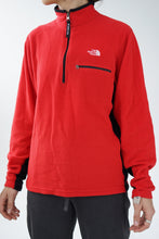 Load image into Gallery viewer, North Face close-fitting red fleece for men size M
