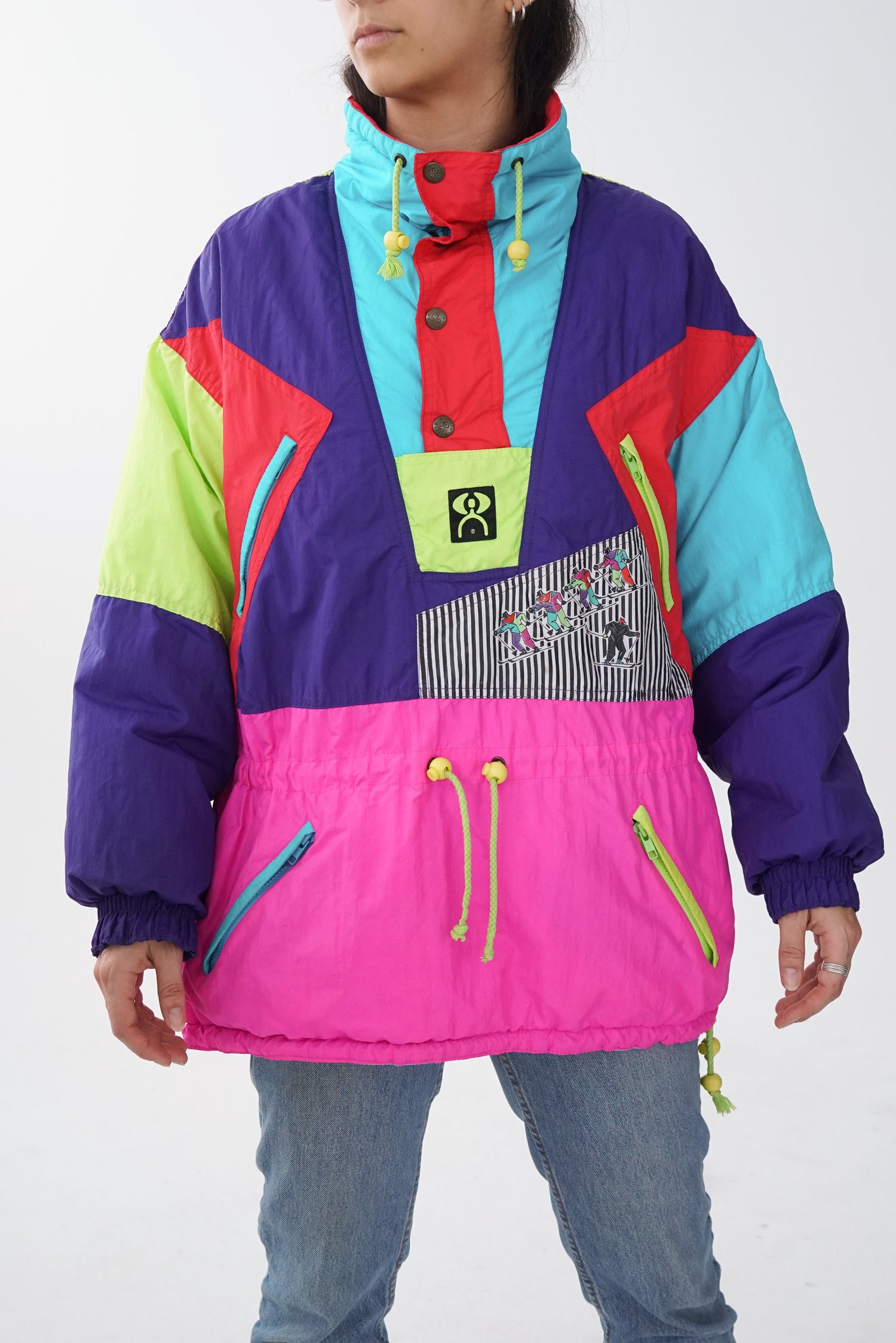 Manteau rétro 80s Ninety 8 fait en italie unisexe taille M