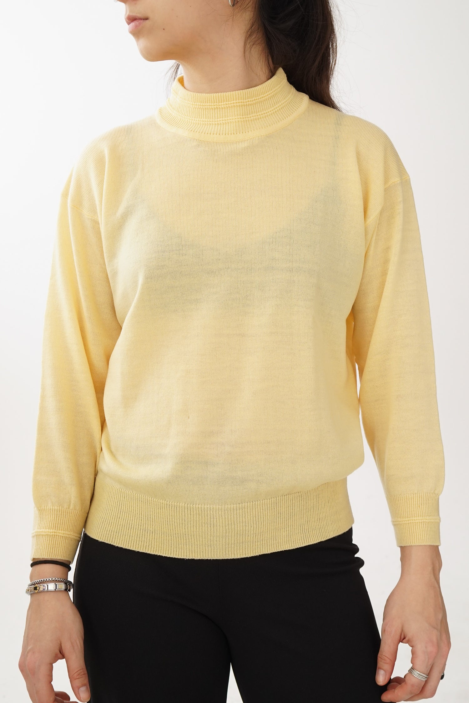 Chandail léger à manche longue off white pour femme taille XS