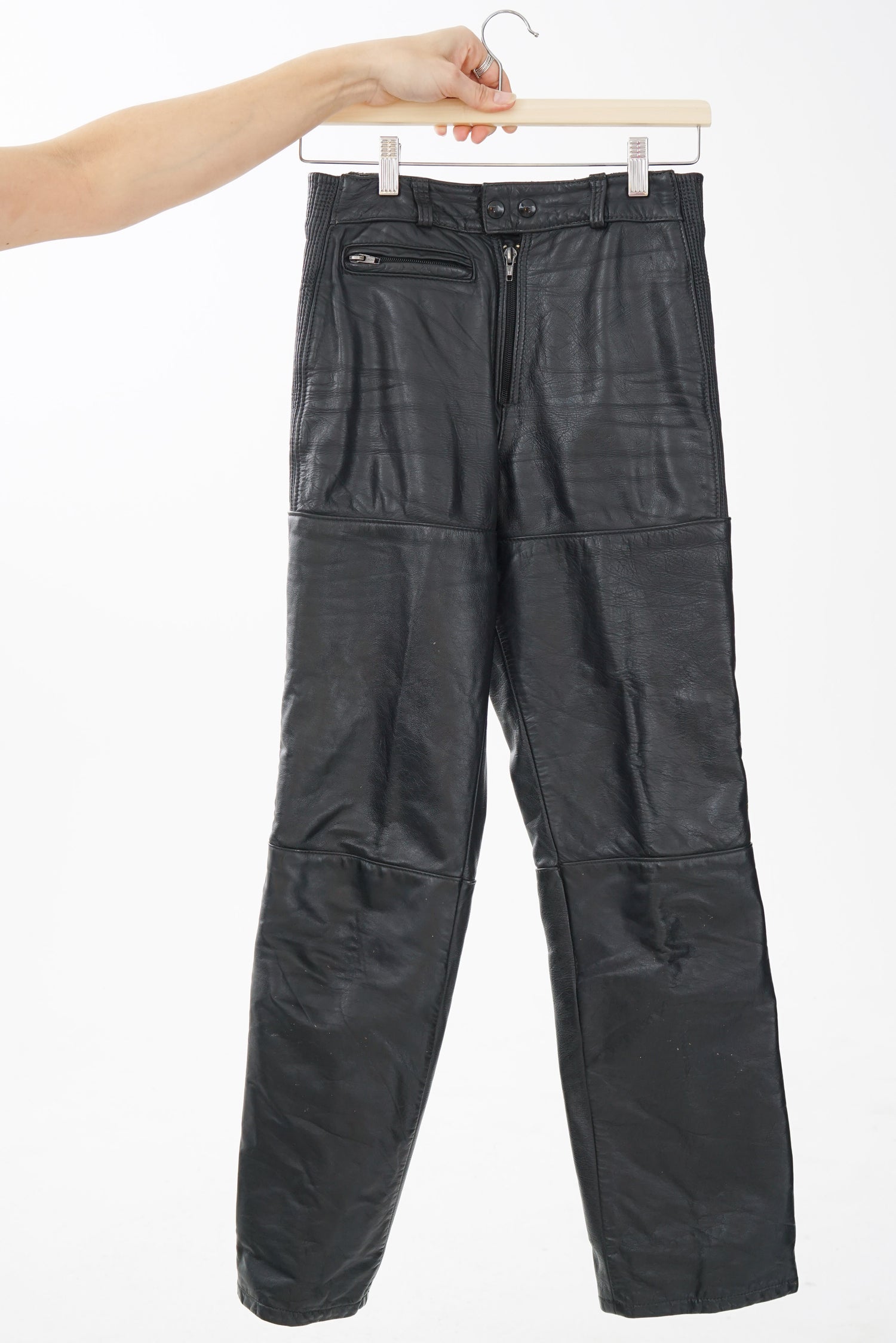 Pantalon en cuir fait au Canada Taurus pour femme taille 24 (XS)