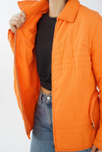 Load image into Gallery viewer, Manteau vintage 60s orange avec ceinture Lady E taille S-M
