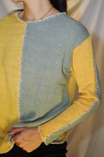 Charger l&#39;image dans la galerie, Chandail à manche longue vintage à crochet unisex taille S
